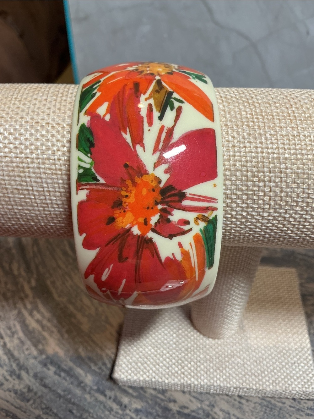 Vintage Avon Passion Flowers Bangle Bracelet